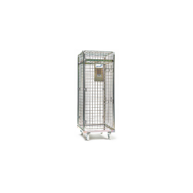 MEAT TROLLEY SECURITY ROLL CAGE WITH HOOKS