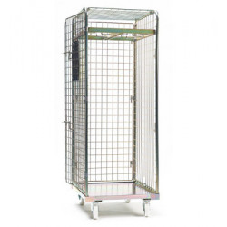 MEAT TROLLEY SECURITY ROLL CAGE WITH HOOKS