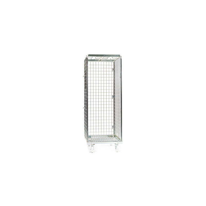 MEAT TROLLEY ROLL CAGE WITH HOOKS AND WITHOUT ROOF