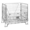 BURGUNDY WIRE MESH CONTAINER FOR STORAGE OF 500 WINE BOTTLES