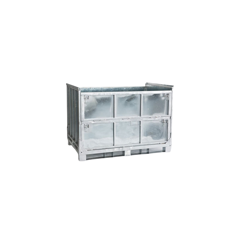 FOLDABLE STEEL PALLET BOX CONTAINER