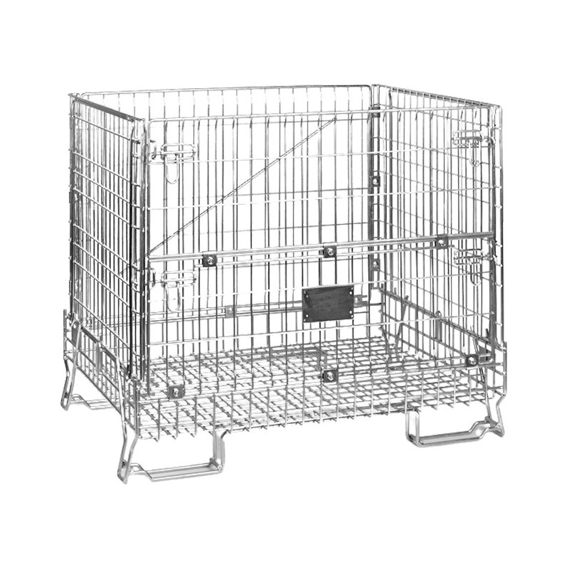 CHAMPAGNE WIRE MESH CONTAINER FOR STORAGE OF 500 WINE BOTTLES