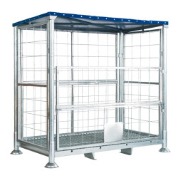 STEEL POST PALLET RACK WITH...