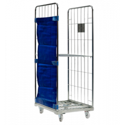 2 SIDED ROLL CAGE LARGE MESH WITH 3RD SIDE ANTIFALL FLAP