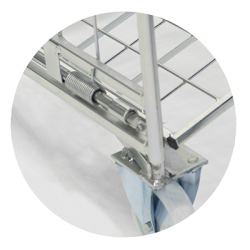 2 SIDED NESTABLE ROLL CAGE WITH SPRING BASE