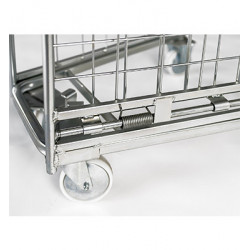 2 SIDED NESTABLE ROLL CAGE WITH SPRING BASE