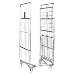 2 SIDED NESTABLE ROLL CAGE WITH SPRING BASE