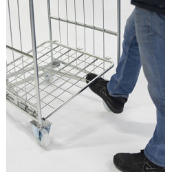 2 SIDED NESTABLE ROLL CAGE WITH SPRING BASE