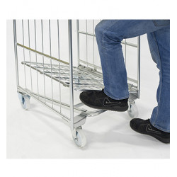 2 SIDED NESTABLE ROLL CAGE WITH SPRING BASE