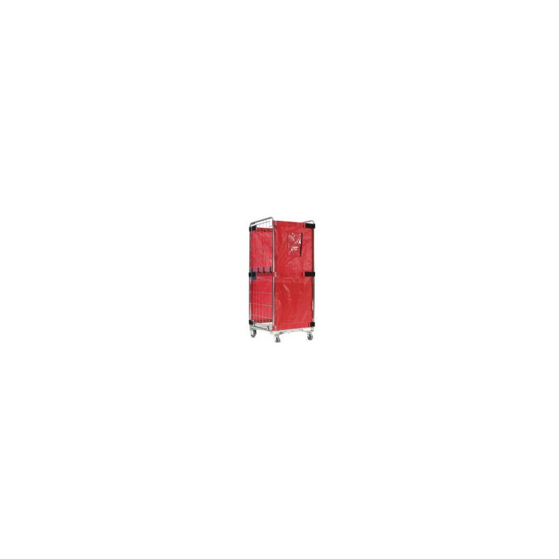 2 SIDED NESTABLE SILENT ROLL CAGE WITH ANTIFALL FLAPS