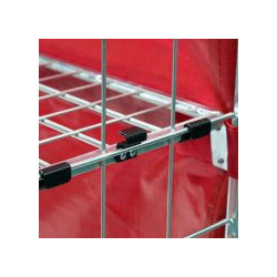 2 SIDED NESTABLE SILENT ROLL CAGE WITH ANTIFALL FLAPS