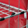 2 SIDED NESTABLE SILENT ROLL CAGE WITH ANTIFALL FLAPS