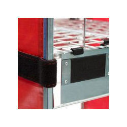 2 SIDED NESTABLE SILENT ROLL CAGE WITH ANTIFALL FLAPS